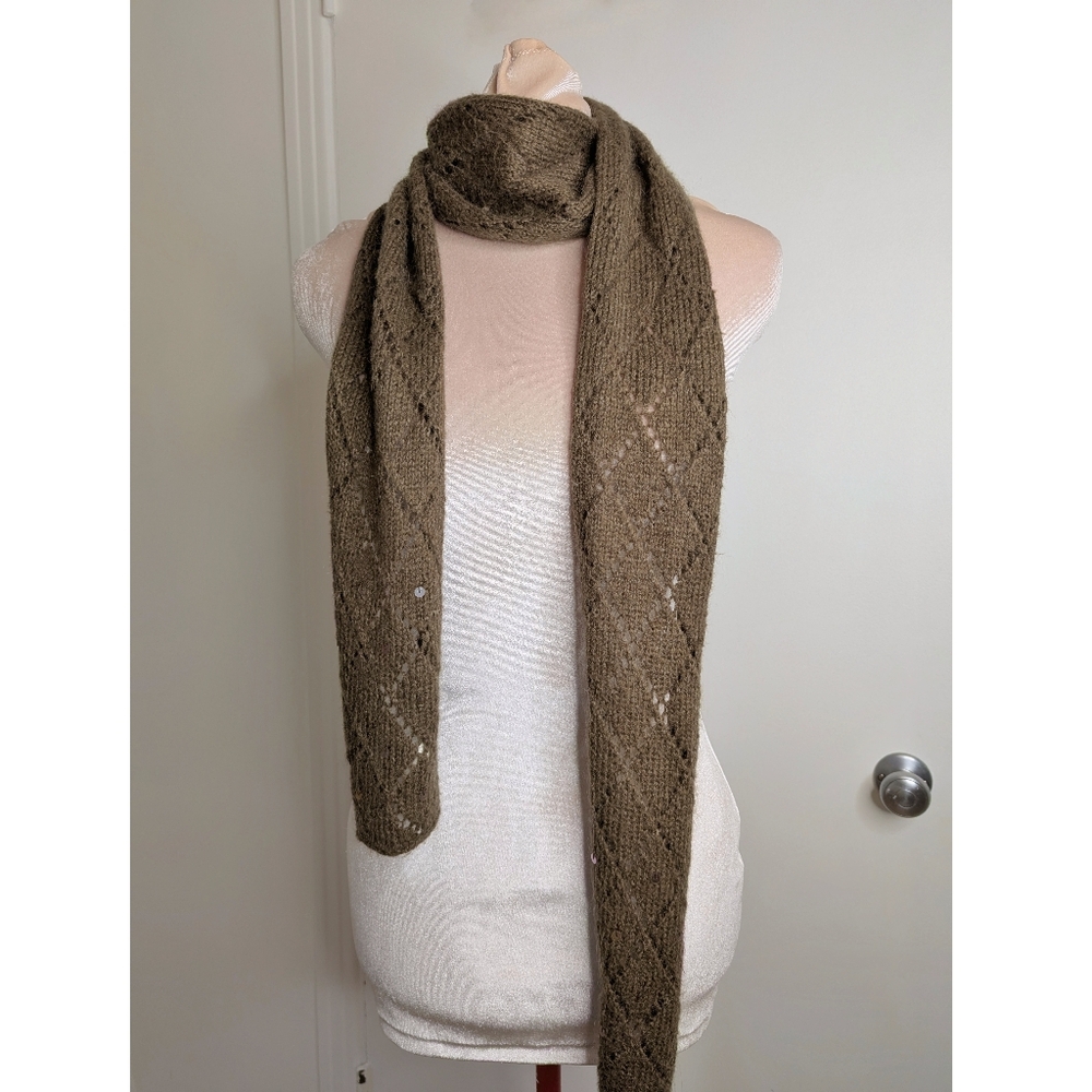AE brown skinny scarf